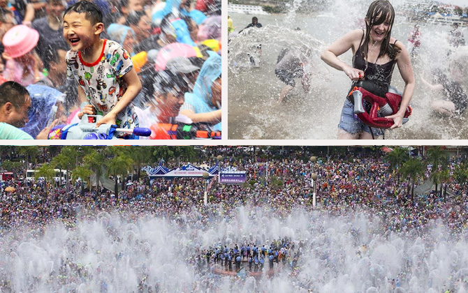 Çin’de ‘Su Atma Festivali’ gerçekleşti!