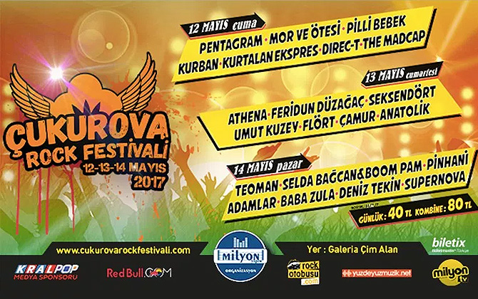 ”Çukurova Rock Festivali” 12 – 14 Mayıs tarihlerinde Adana’da gerçekleşecek!