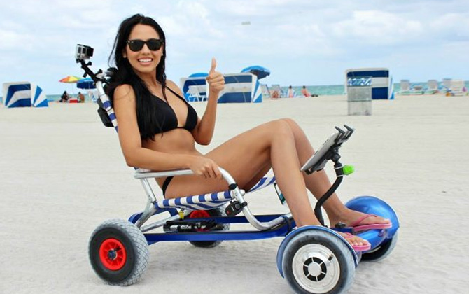 Hoverboard Cart, plajların gözdesi olacak!