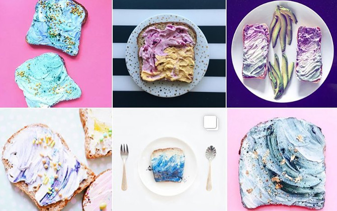 Instagram’ın yeni yemek trendi; renkli tostlar!